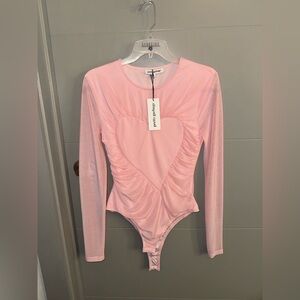 Pretty Garbage Pink Heart Long Sleeve Bodysuit